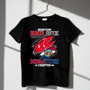 Boston Red Sox Missouri Chapter T-Shirt - Fan Apparel For Mlb Supporters