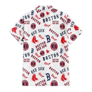 Boston Red Sox Emblem Hawaiian Shirt - Stylish Summer Apparel