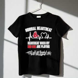 Boston Red Sox Heartbeat T-Shirt - Perfect for Game Day Fans