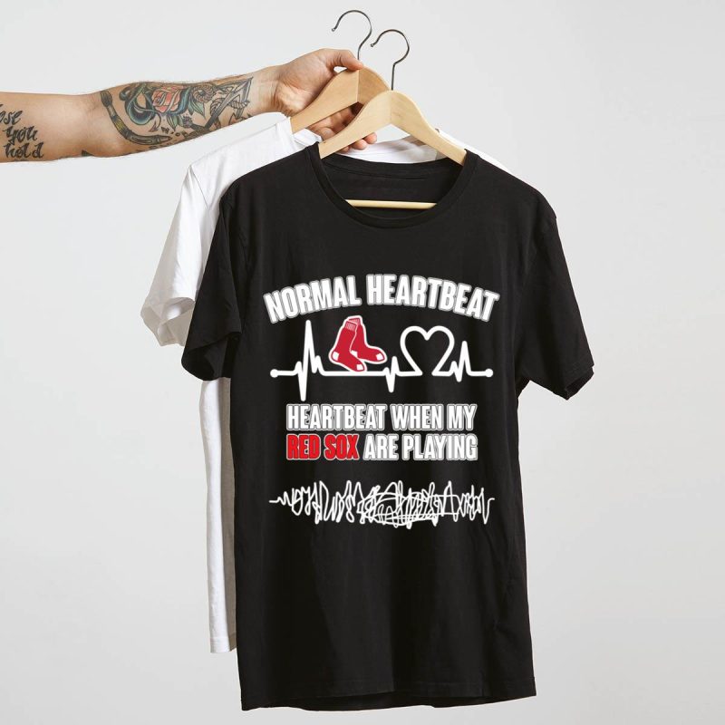 Boston Red Sox Heartbeat T-Shirt - Perfect for Game Day Fans - Image 4