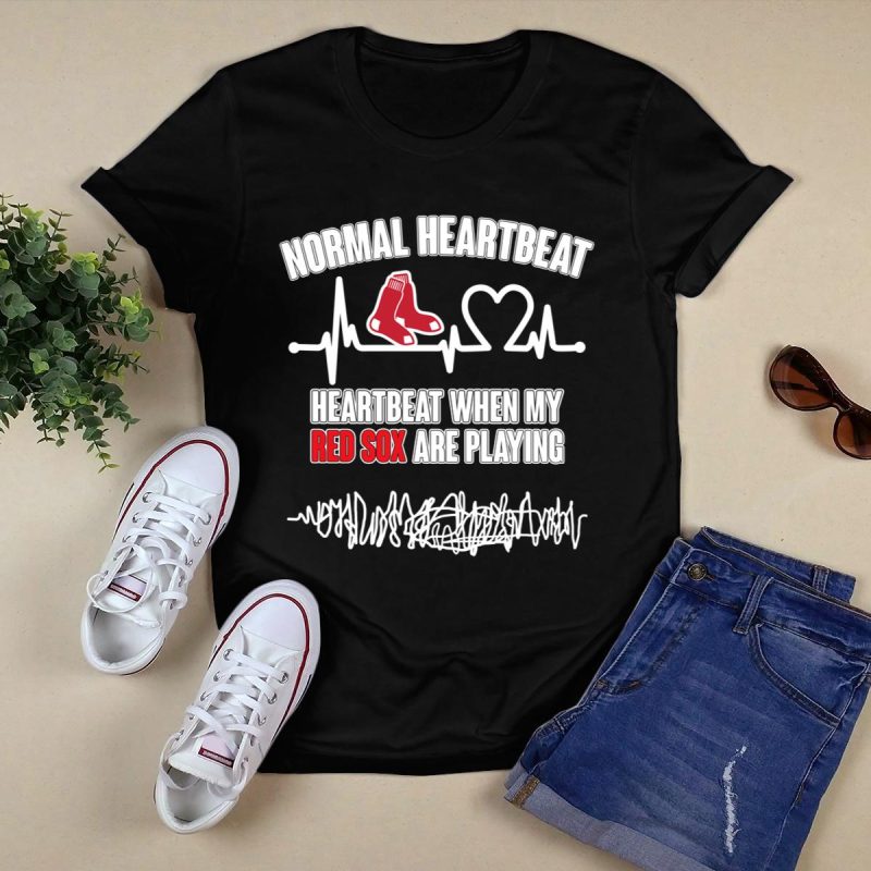 Boston Red Sox Heartbeat T-Shirt - Perfect for Game Day Fans - Image 5