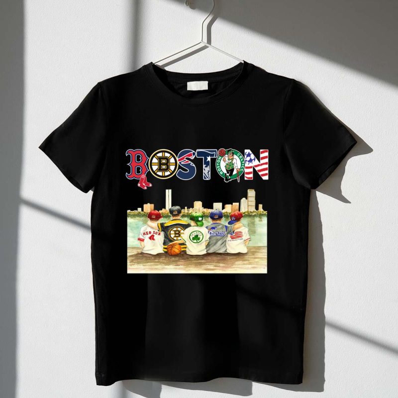 Chibi Boston Sports Teams T-Shirt - Red Sox, Bruins, Celtics, Patriots, Revolution