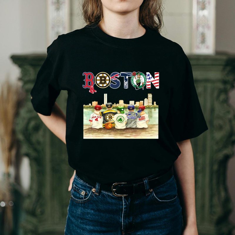 Chibi Boston Sports Teams T-Shirt - Red Sox, Bruins, Celtics, Patriots, Revolution - Image 2