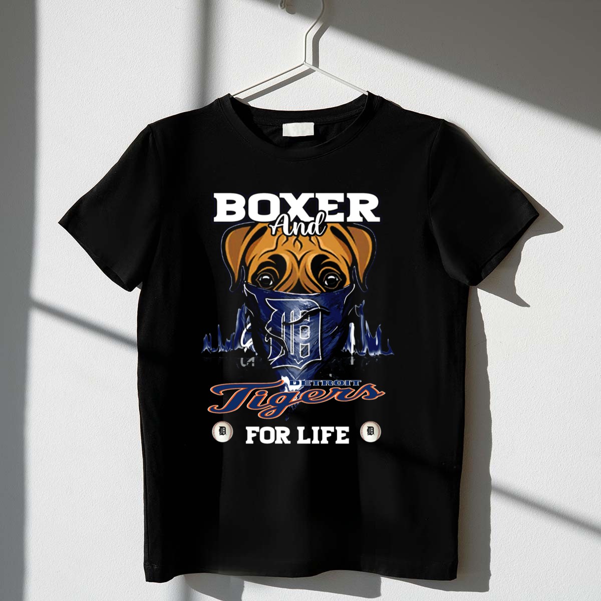 Boxer and Detroit Tigers for Life T Shirt t shirt 1 1