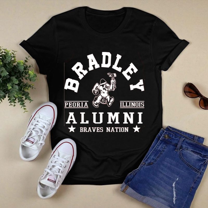 Bradley University Alumni T-Shirt - Peoria Illinois Braves Nation Design - Image 5