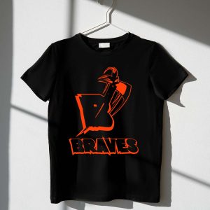 Brave Braves Tribal Axe Graphic T-Shirt For Bold Style
