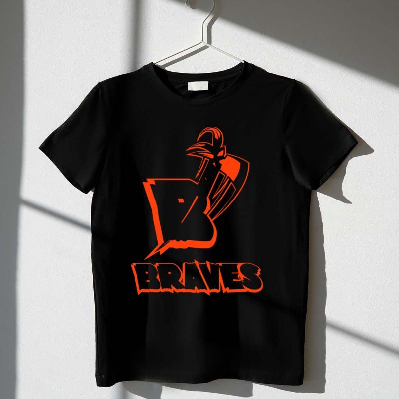 Brave Braves Tribal Axe Graphic T-Shirt For Bold Style