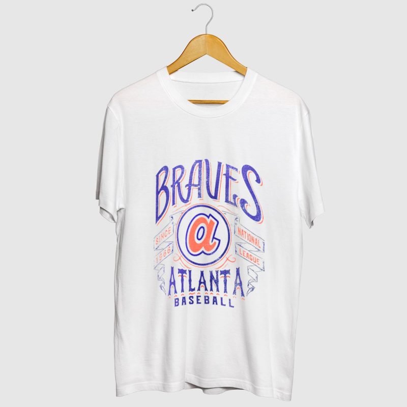 Atlanta Braves Baseball Since 1966 Vintage T-Shirt For Fans - Image 2