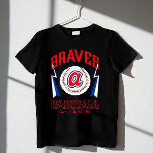 Atlanta Braves Baseball Logo T-Shirt - Established 1966 Design