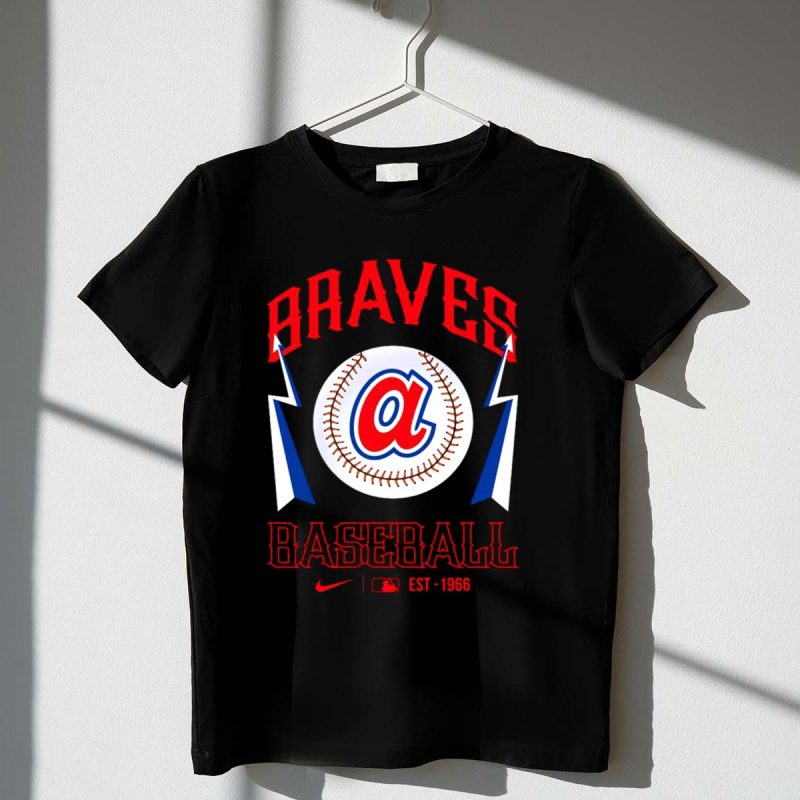 Atlanta Braves Baseball Logo T-Shirt - Established 1966 Design