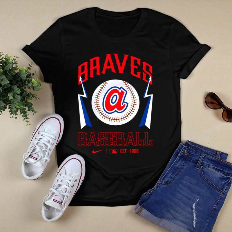 Atlanta Braves Baseball Logo T-Shirt - Established 1966 Design - Image 5
