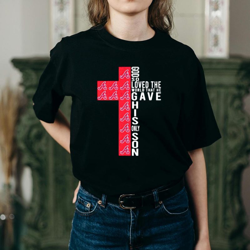 Braves Cross 'God So Loved The World' Graphic T-Shirt - Image 2