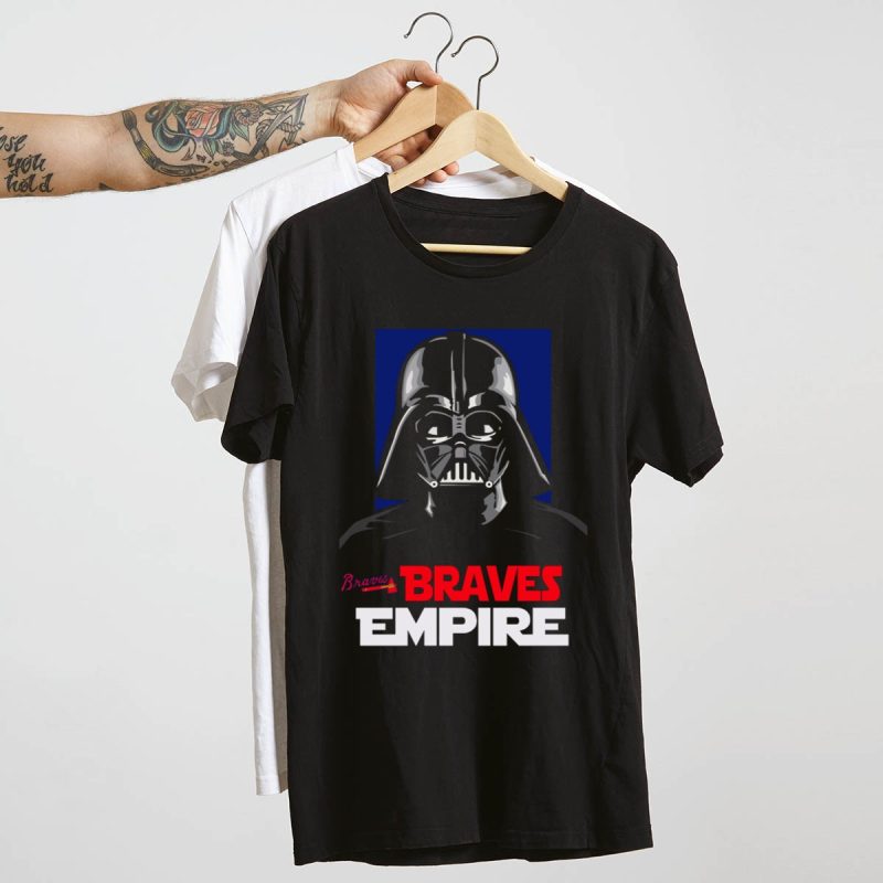 Braves Empire Darth Vader Graphic T-Shirt For Star Wars Fans - Image 4