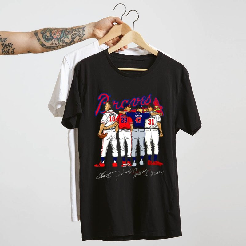 Legends Of Braves Baseball: Jones, Smoltz, Glavine, Maddux T-Shirt - Image 4