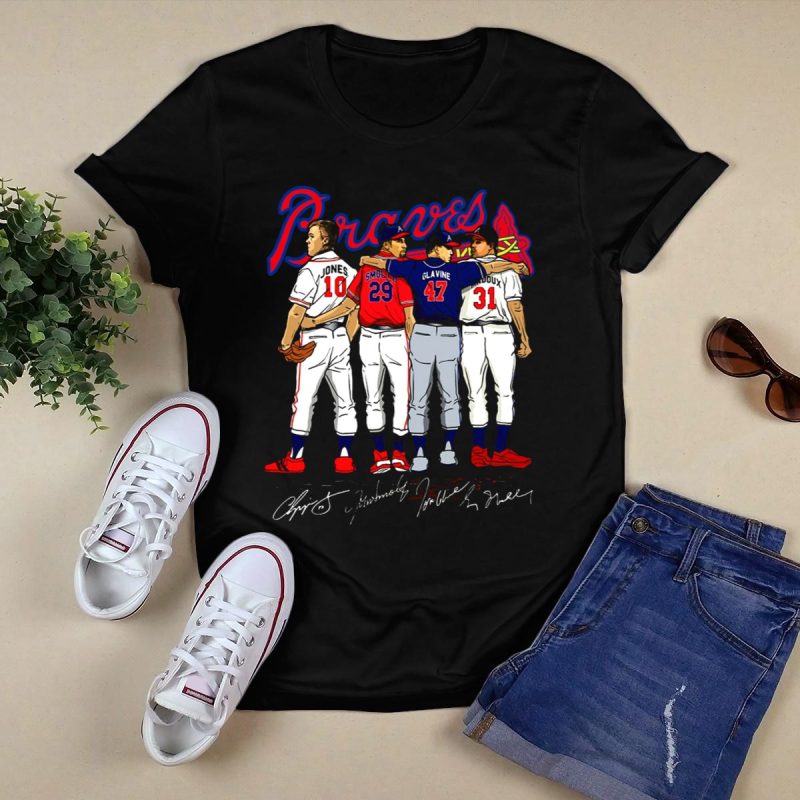 Legends Of Braves Baseball: Jones, Smoltz, Glavine, Maddux T-Shirt - Image 5