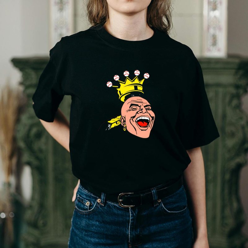 Braves King Baseball Crown Graphic T-Shirt For Fans - Image 2