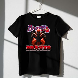 Atlanta Braves Deadpool Crossover T-Shirt For Marvel Fans