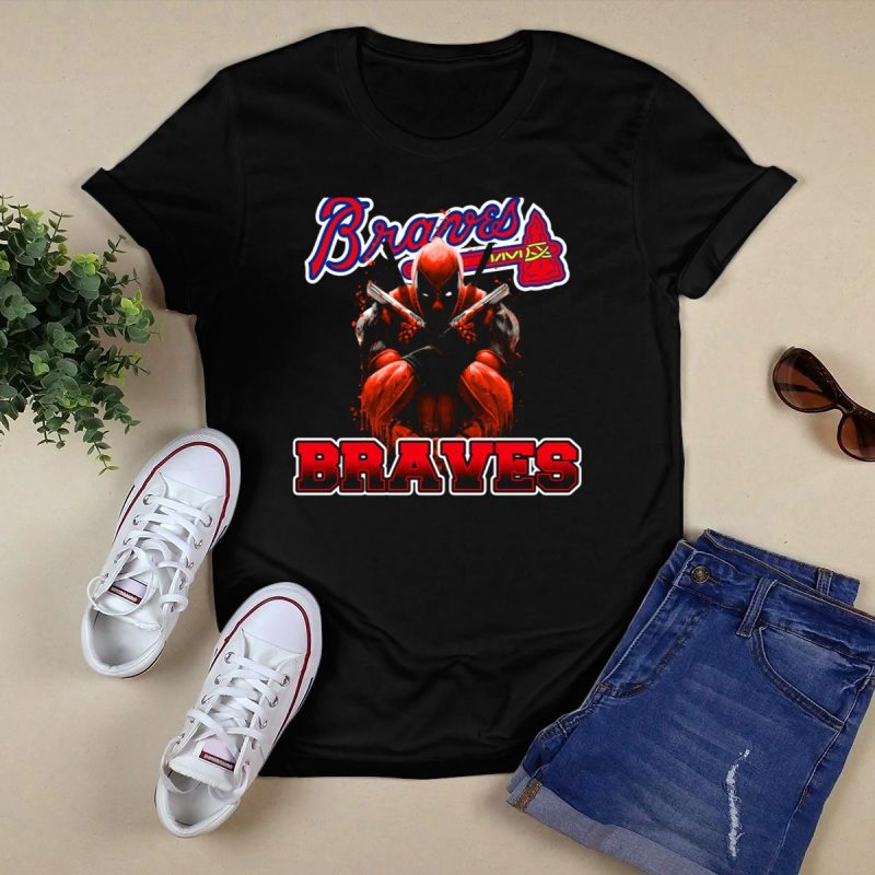 Atlanta Braves Deadpool Crossover T-Shirt For Marvel Fans - Image 5