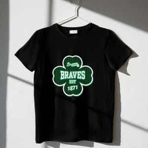 Braves Shamrock Established 1871 St Patrick'S Day T-Shirt For Men