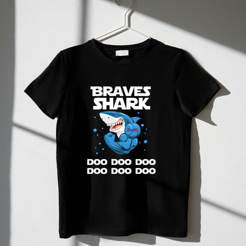Atlanta Braves Shark Doo Doo Doo Theme Sports T-Shirt For Fans