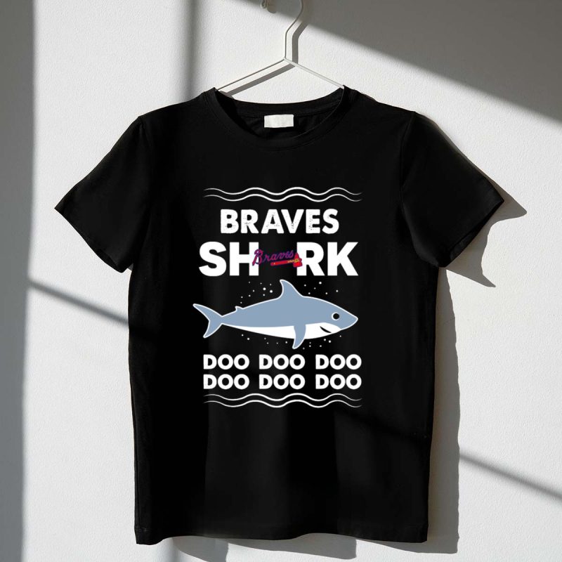 Braves Shark Doo Doo Doo Baseball Team T-Shirt For Fans And Players