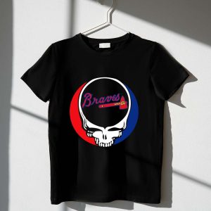 Braves Grateful Dead Skull Logo Mashup T-Shirt - Unique Graphic Tee