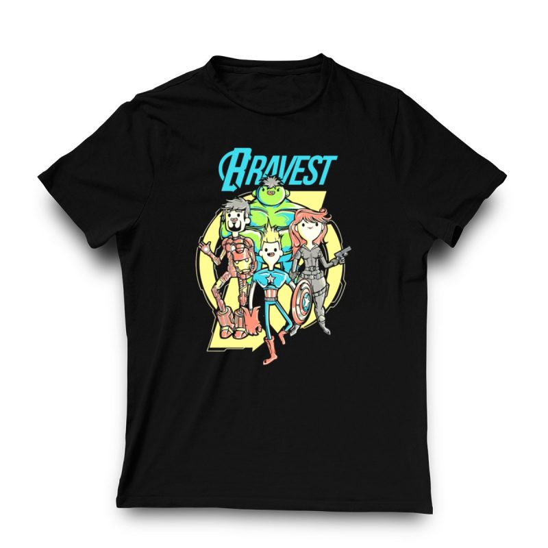 Bravest Heroes Adventure Assemble Characters T-Shirt For Fans - Image 3
