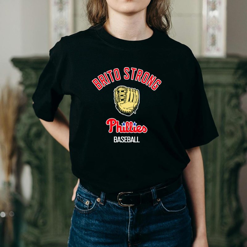 Brito Strong Phillies Baseball T-Shirt – Stylish Fan Gear for Every Game - Image 2