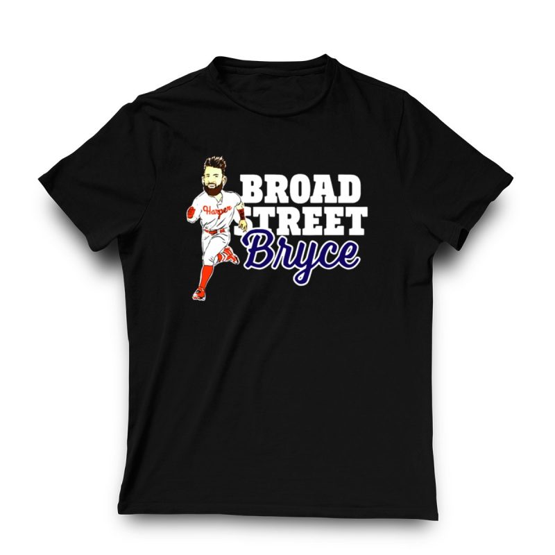 Bryce Harper Phillies Baseball T-Shirt - Broad Street Style Running Tee - Image 3