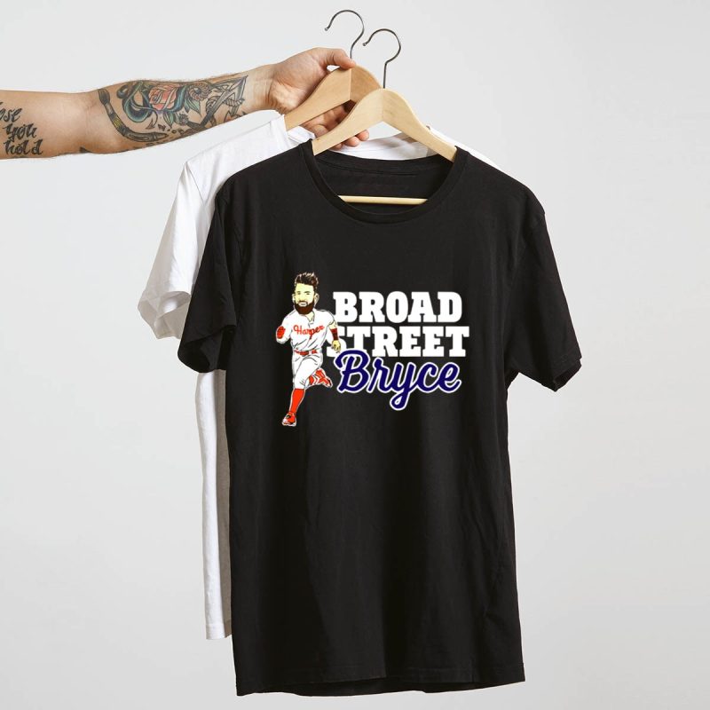 Bryce Harper Phillies Baseball T-Shirt - Broad Street Style Running Tee - Image 4