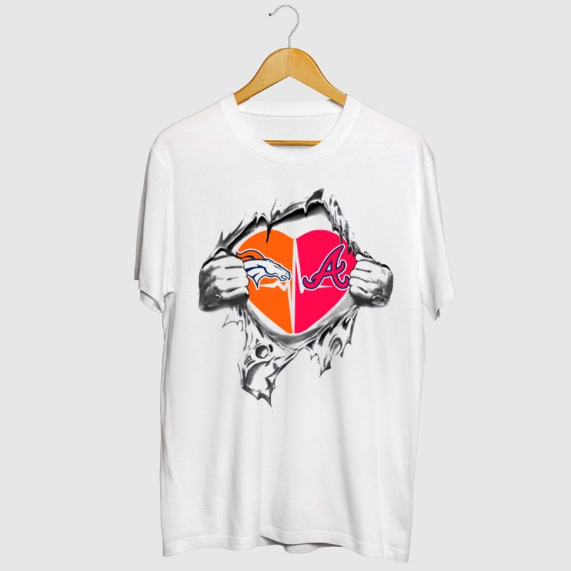 Broncos Heartbeat T-Shirt - Support Your Team In Style - Image 2