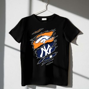 Broncos Yankees Dual Team Pride T-Shirt For Fans