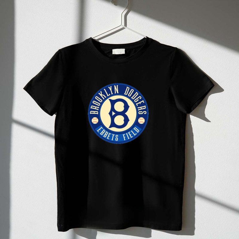 Brooklyn Dodgers Ebbets Field Vintage Baseball T Shirt.jpeg t shirt 1 1