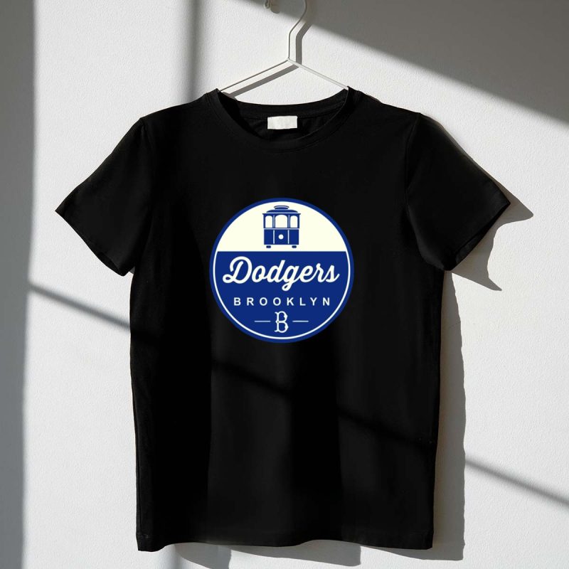 Brooklyn Dodgers Logo Classic Brooklyn B Trolley T Shirt.jpeg t shirt 1 1