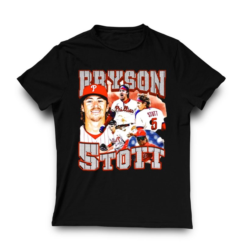 Bryson Stott Philadelphia Phillies Player T-Shirt for Baseball Fans - Image 3