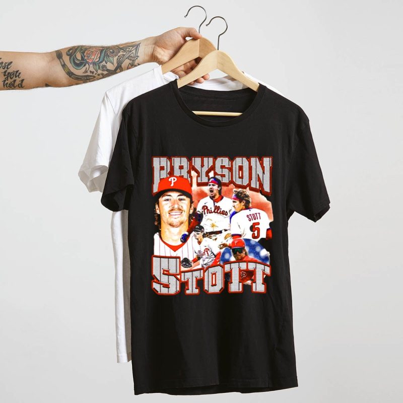 Bryson Stott Philadelphia Phillies Player T-Shirt for Baseball Fans - Image 4