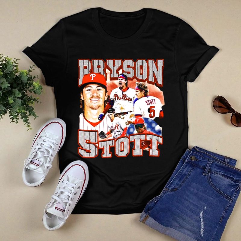 Bryson Stott Philadelphia Phillies Player T-Shirt for Baseball Fans - Image 5