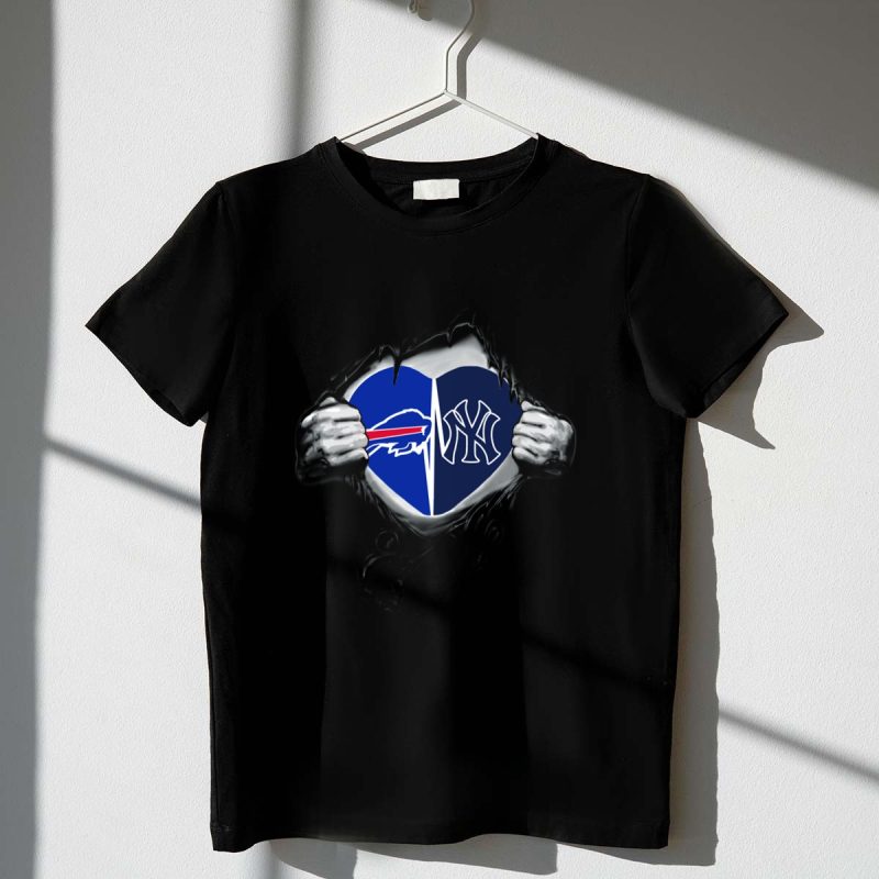 Buffalo Bills New York Yankees Logo Heart T Shirt t shirt 1 1