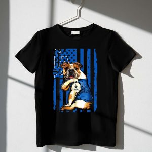 Los Angeles Dodgers I Love Mom Bulldog La T-Shirt For Fans