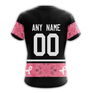 Personalized Pink New York Yankees Breast Cancer Awareness T-Shirt