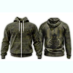 Custom Atlanta Braves Military Appreciation Month All-Over Print Hoodie