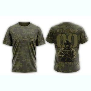 Atlanta Braves Military Appreciation Month All-Over Print T-Shirt