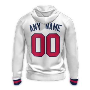 Custom Atlanta Braves Striped All-Over Print Hoodie For Fans