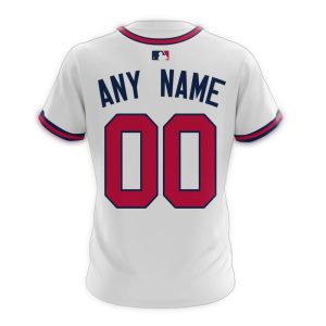 Custom Atlanta Braves Striped All-Over Print T-Shirt For Fans