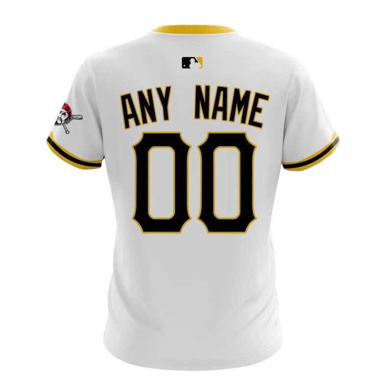 Personalized Name and Number Pittsburgh Pirates Logo In My Heart All-Over Print T-Shirt - Image 2
