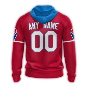 Custom Atlanta Braves Striped Red All-Over Print Hoodie
