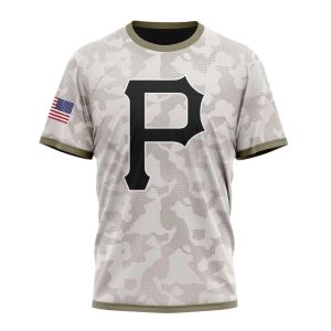 Personalized Name and Number Pittsburgh Pirates Special Armed Forces Day All-Over Print T-Shirt