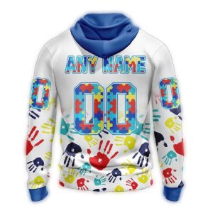 Custom New York Yankees Autism Awareness All-Over Print Hoodie