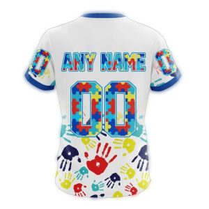 Custom New York Yankees Autism Awareness All-Over Print T-Shirt