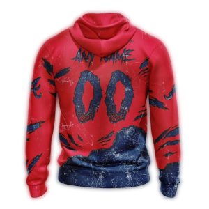 Personalized Atlanta Braves Jack O' Lantern Halloween Aop Hoodie